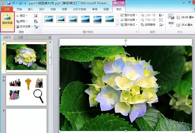 如何使用PowerPoint去除图片背景?