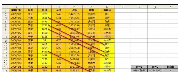 Excel2013中如何进行数据库函数条件设置?