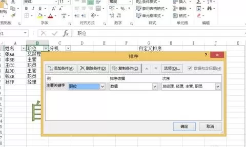 如何设置excel2013自定义排序?设置excel2013自定义排序教程