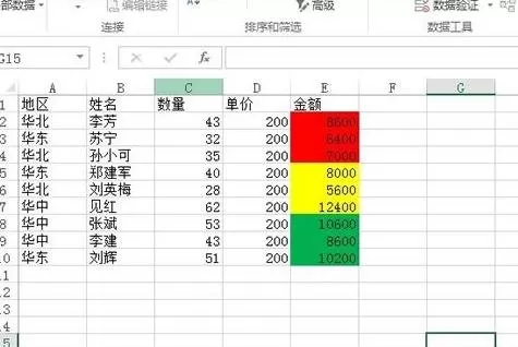 Excel2013单元格如何按照颜色进行排序?