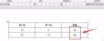在word2013表格中进行加减乘除的具体方法