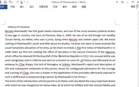 在word2013中将英文翻译为中文的具体方法