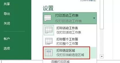 Excel2013如何只打印选中区域?