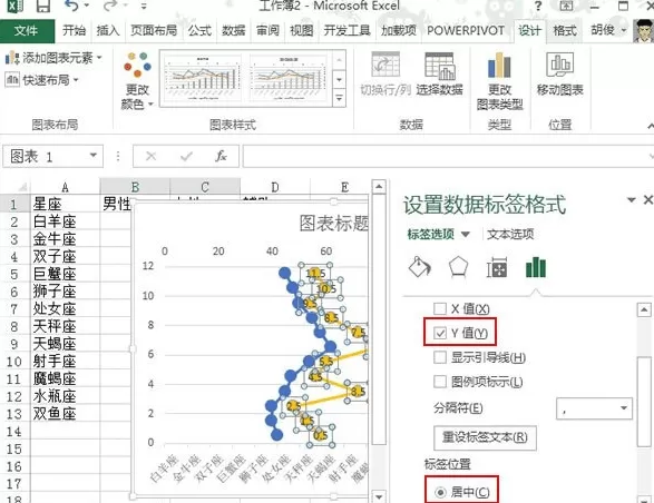 excel2013如何制作纵向折线图?制作纵向折线图教程