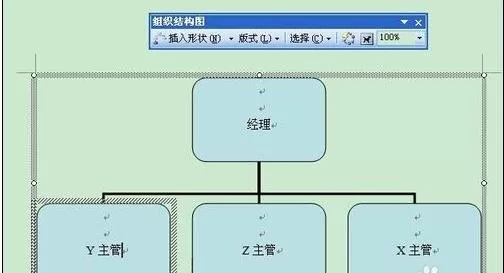在word2003中绘制组织结构图的具体操作