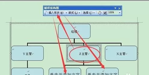 在word2003中绘制组织结构图的具体操作