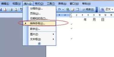 在Word2003文档的方框内打钩的具体操作