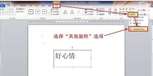 在word2003中旋转文字的图文教程 word2003旋转文字的步骤