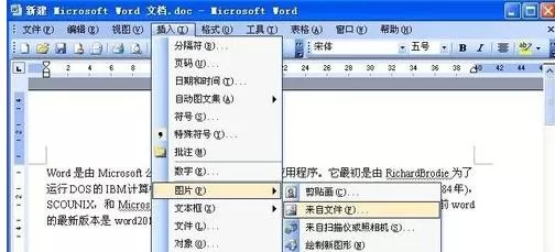 在Word2003中设置四周型环绕图片的具体方法