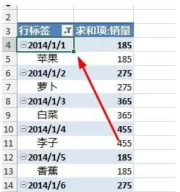 excel2013按月/年汇总日期数据的具体操作