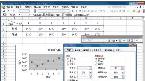怎么在excel2003中插入折线图?excel2003插入折线图的方法
