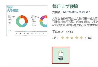 Excel2013中如何绘制大学预算表?