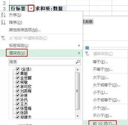 excel2013如何快速汇总前N项最大值的和?