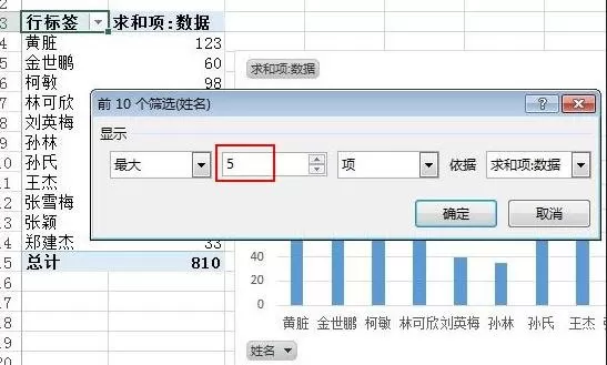 excel2013如何快速汇总前N项最大值的和?