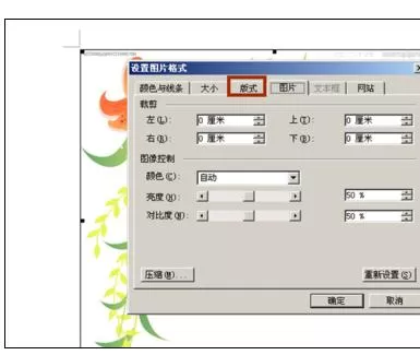 在Word2003中设置图片格式的具体操作
