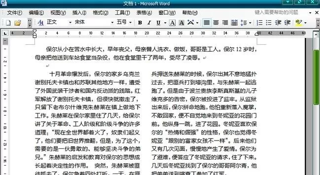 怎么在word2003中进行分栏?word2003进行分栏的具体步骤