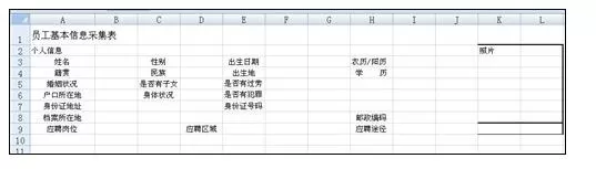 excel2007中如何制作员工入职信息表?