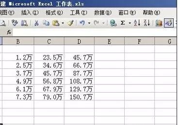 如何在excel2003中对数据进行四舍五入?