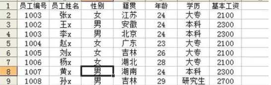 在excel2003中使用记录单管理数据的具体操作