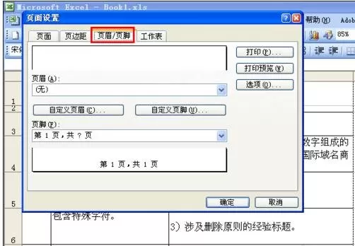 怎么在excel2003中设置页码?excel2003设置页码的具体方法