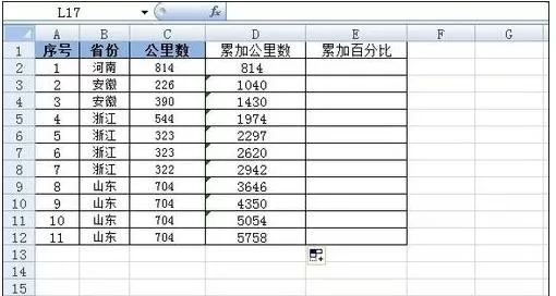 在excel2003中使用函数计算百分比的具体方法