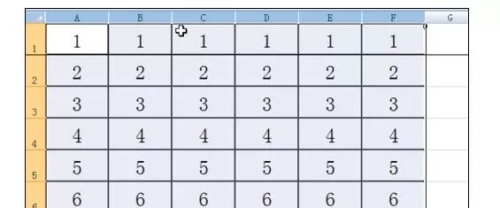 excel2007如何平均分布各行各列?