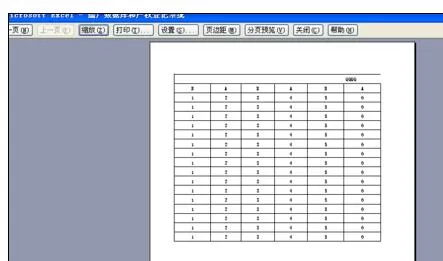 怎么在Excel2003中设置文件打印成一张?