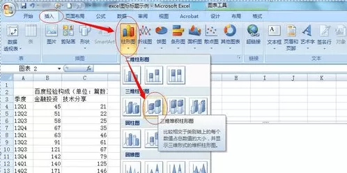 Excel2007图表标题如何添加和修改？