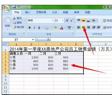 Excel2007怎样制作业绩表格?Excel2007制作业绩表格教程