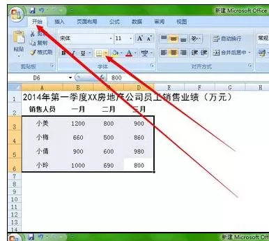 Excel2007怎样制作业绩表格?Excel2007制作业绩表格教程