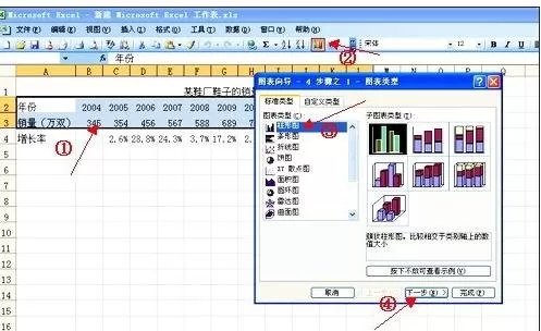 怎么在excel2003中制作图表？在excel2003中制作图表的教程