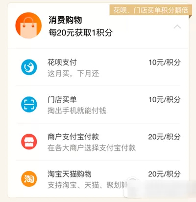 支付宝如何获得钻石会员积分?