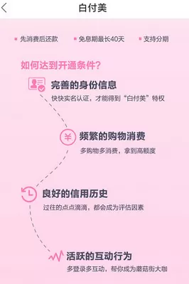 蘑菇街白付美开通有什么条件？蘑菇街白付美开通要求介绍
