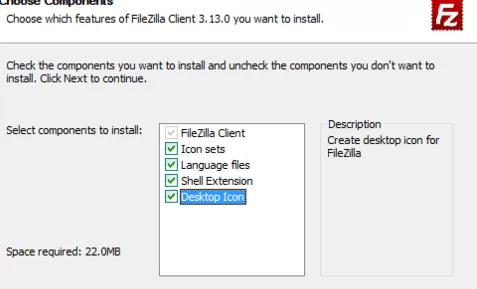 安装FileZilla软件的具体方法 FileZilla安装的图文教程