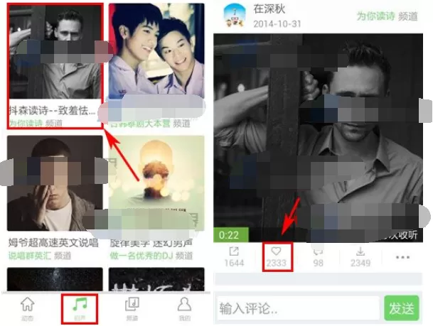 如何在echo回声中将歌曲添加到喜欢?