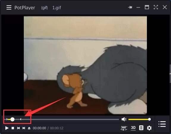在potplayer中设置区段循环播放的具体操作