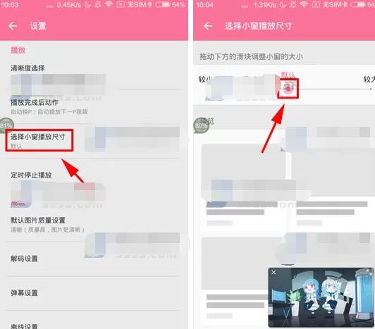 哔哩哔哩动画怎样设置小窗播放尺寸?设置小窗播放尺寸教程