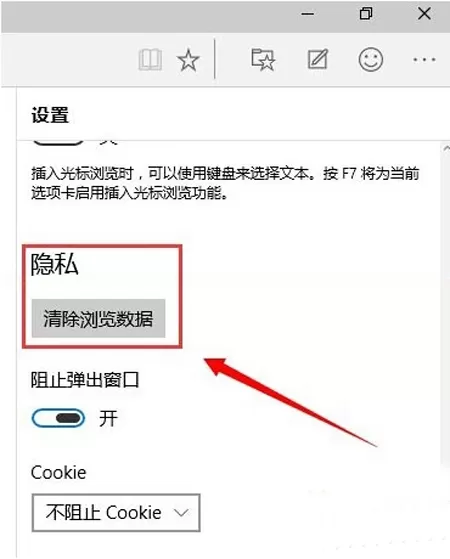 如何在Win10系统中清除Edge浏览器缓存?