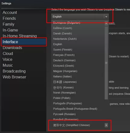 steam如何设置中文?steam设置中文界面的具体操作