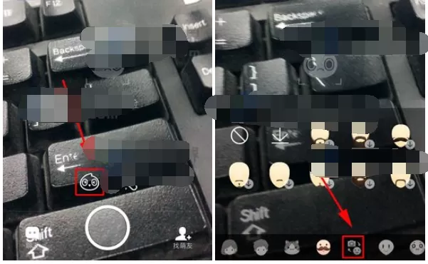 在Faceu激萌中使用自定义贴纸的具体操作