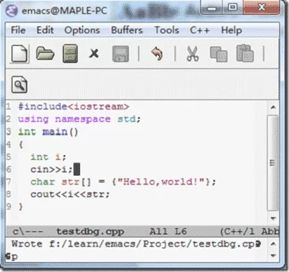 使用Emacs来调试C++程序的具体方法 Emacs来调试C++程序的教程