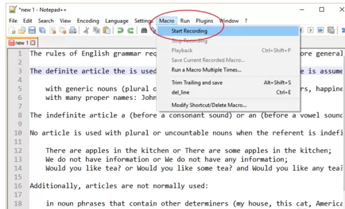 在Notepad++中增加行删除快捷键的具体操作