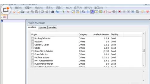 notepad++安装文件目录功能插件的具体操作