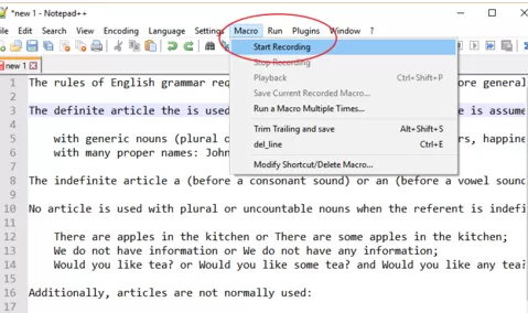 Notepad++如何增加行删除快捷键?增加快捷键教程