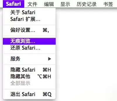 Mac电脑中Safari浏览器怎么开启无痕浏览?