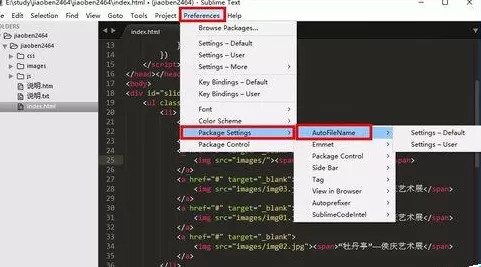 如何设置sublime text 3文件路径?