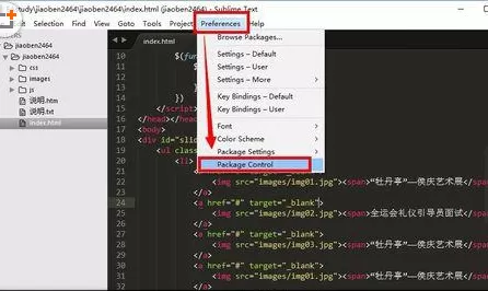 如何设置sublime text 3文件路径?
