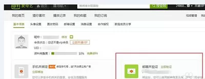 爱奇艺账号如何进行邮箱验证?进行邮箱验证的方法