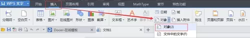 WPS文字怎样使用MathType插入公式？