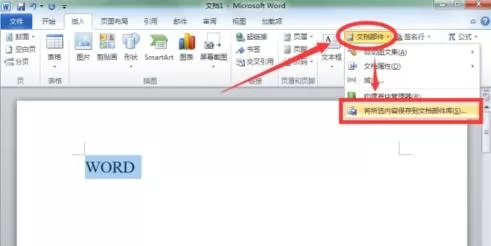 在word2010中如何新建构建基块?